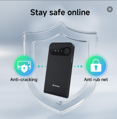 ECOVOX Portable 4G LTE Mobile WiFi Hotspot, Pocket Wireless MiFi Router, Lightweight Travel Internet Device for Outdoor, Road Trip & Remote Work