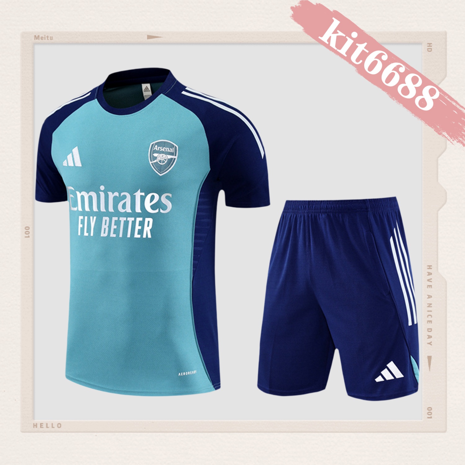 2025/2026 Arsenal Kids Short-Sleeve Training Kits (Kids Kit)