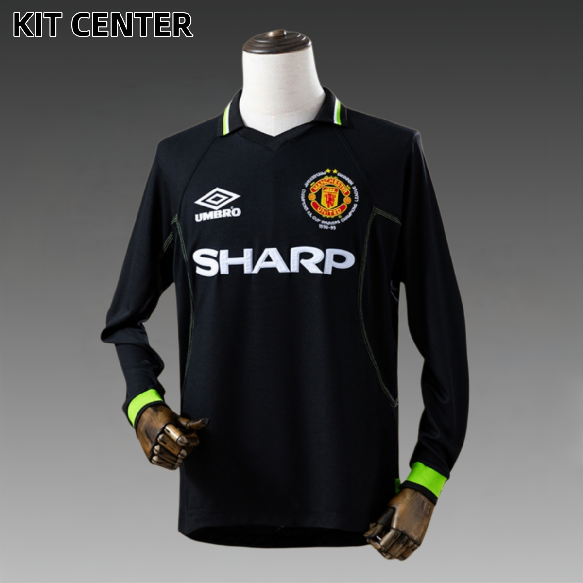 98/99 Manchester United Third Away long sleeved retro football jersey
