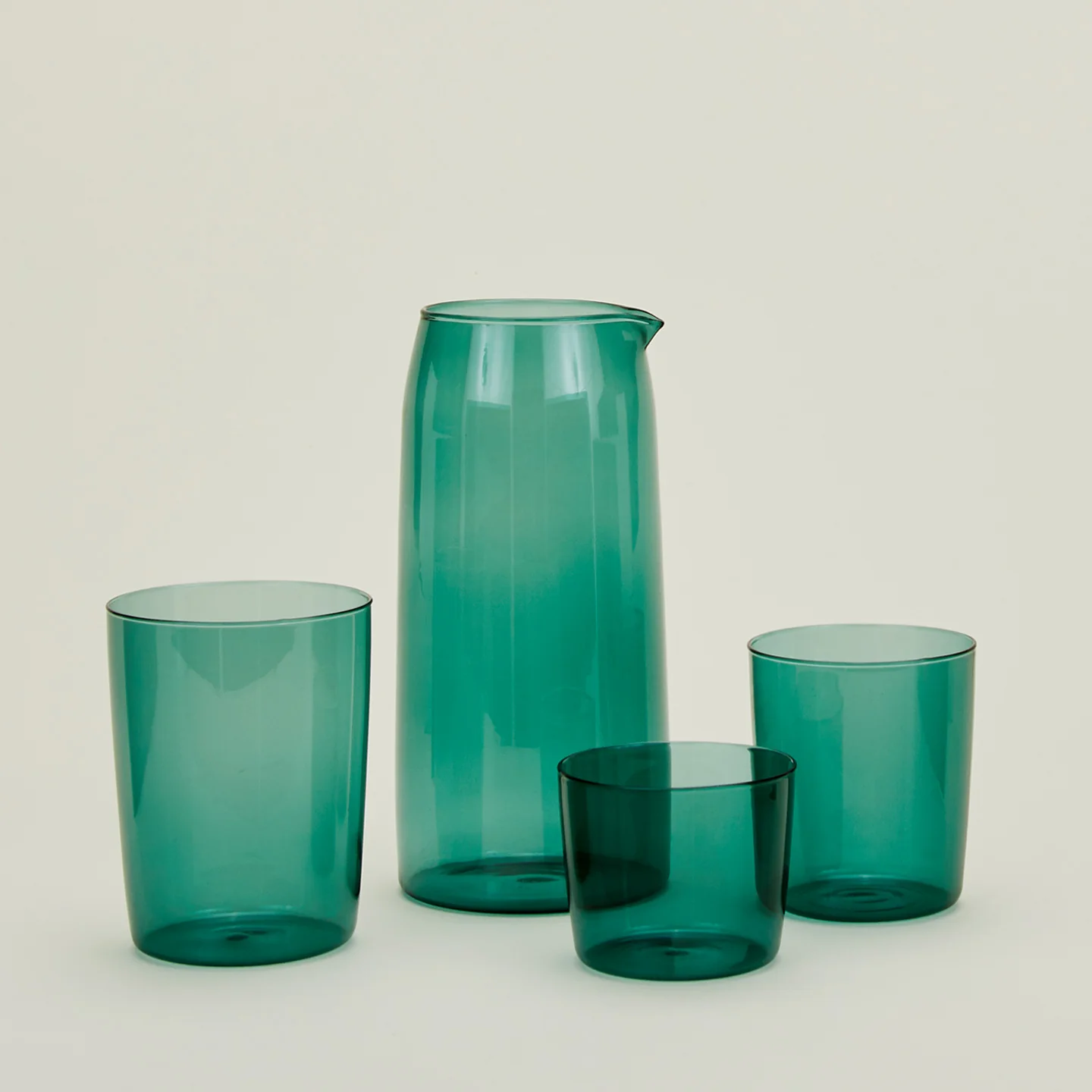 Essential Glassware Pitcher - Peacock