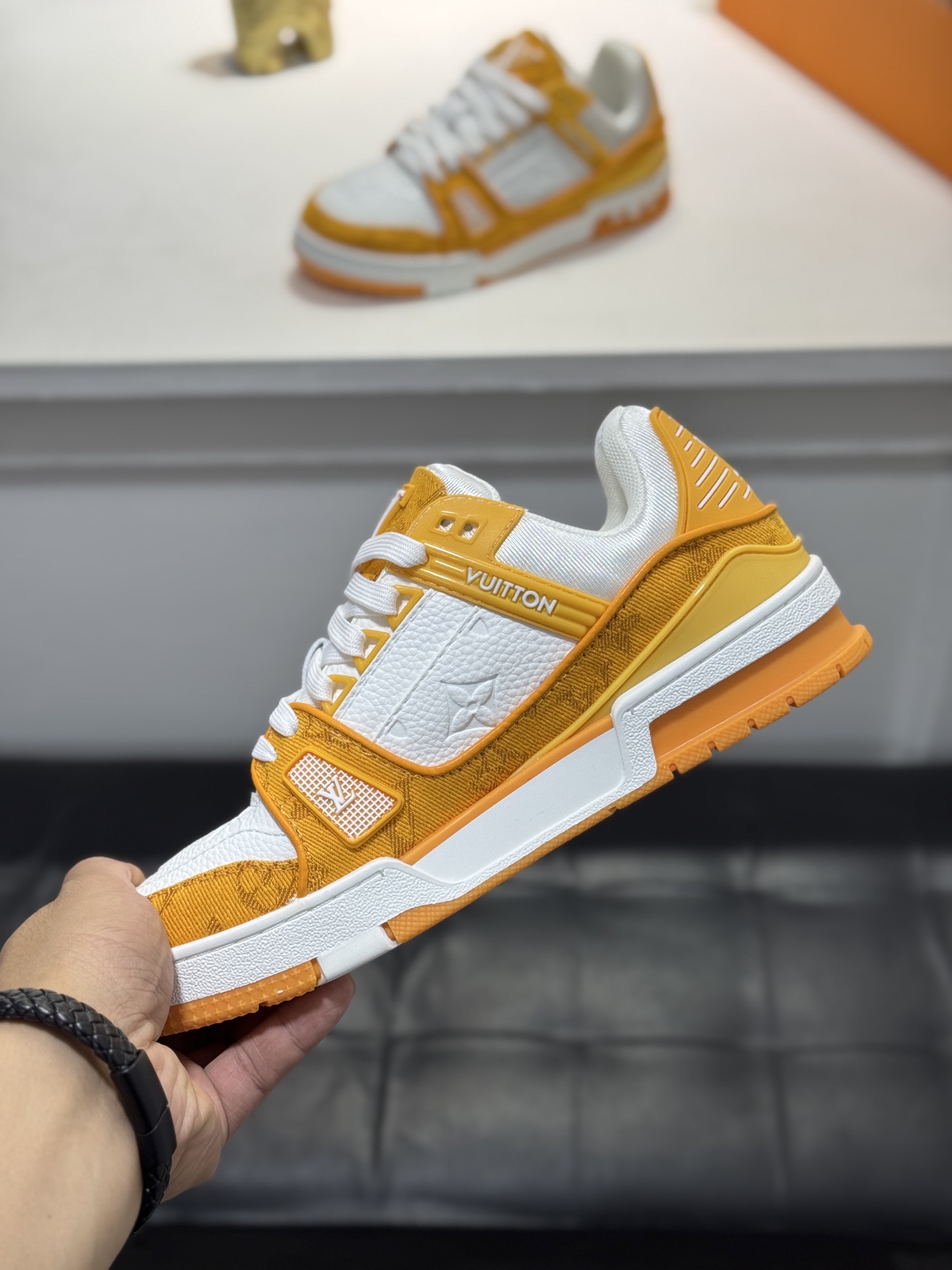 LV Louis vuitton Trainer Sneaker Low Virgil Abloh Monogram