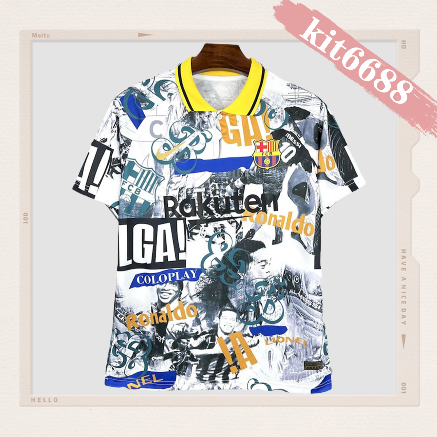 2025/2026 Barcelona Ronaldinho Commemorative Football Jersey (Fan Edition)