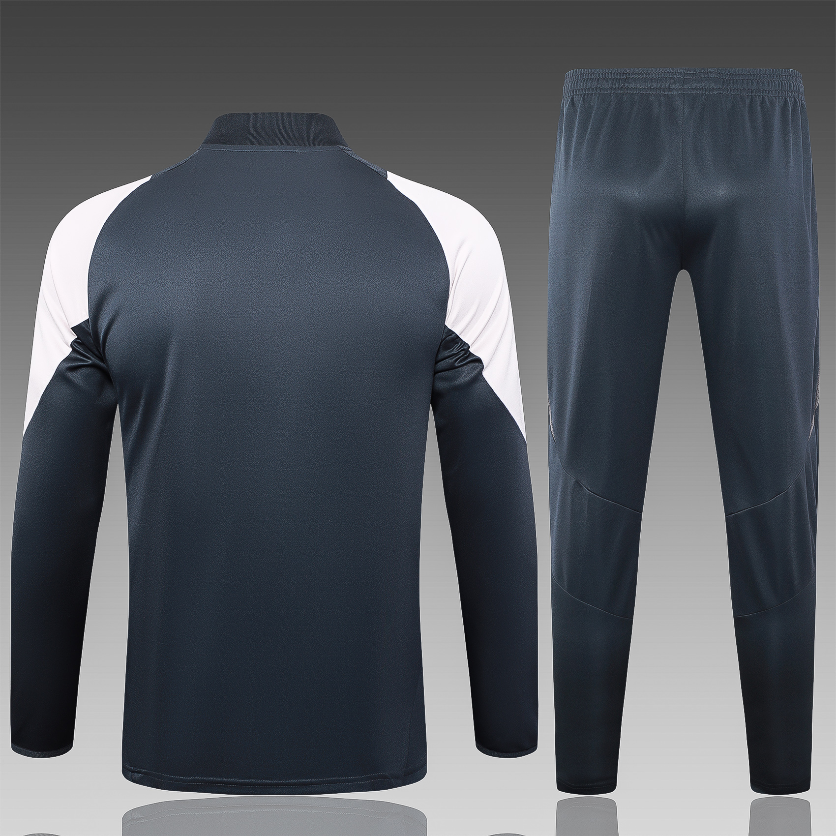 2024/2025 Real Madrid Grey Adult Half Zip Training Kit (Adult Kit)