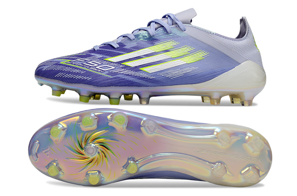 A F50 SPARKFUSION ELITELOW CUT FG/AG RADIANT BLAZE.VIOLET TONE/LUCIDLEMON/PURPLE RUSH