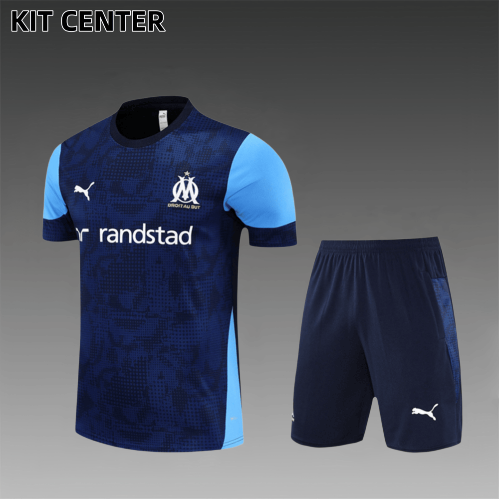 2025/2026 Marseille Short Sleeve Training Jersey for Kids (Kids Kit  )
