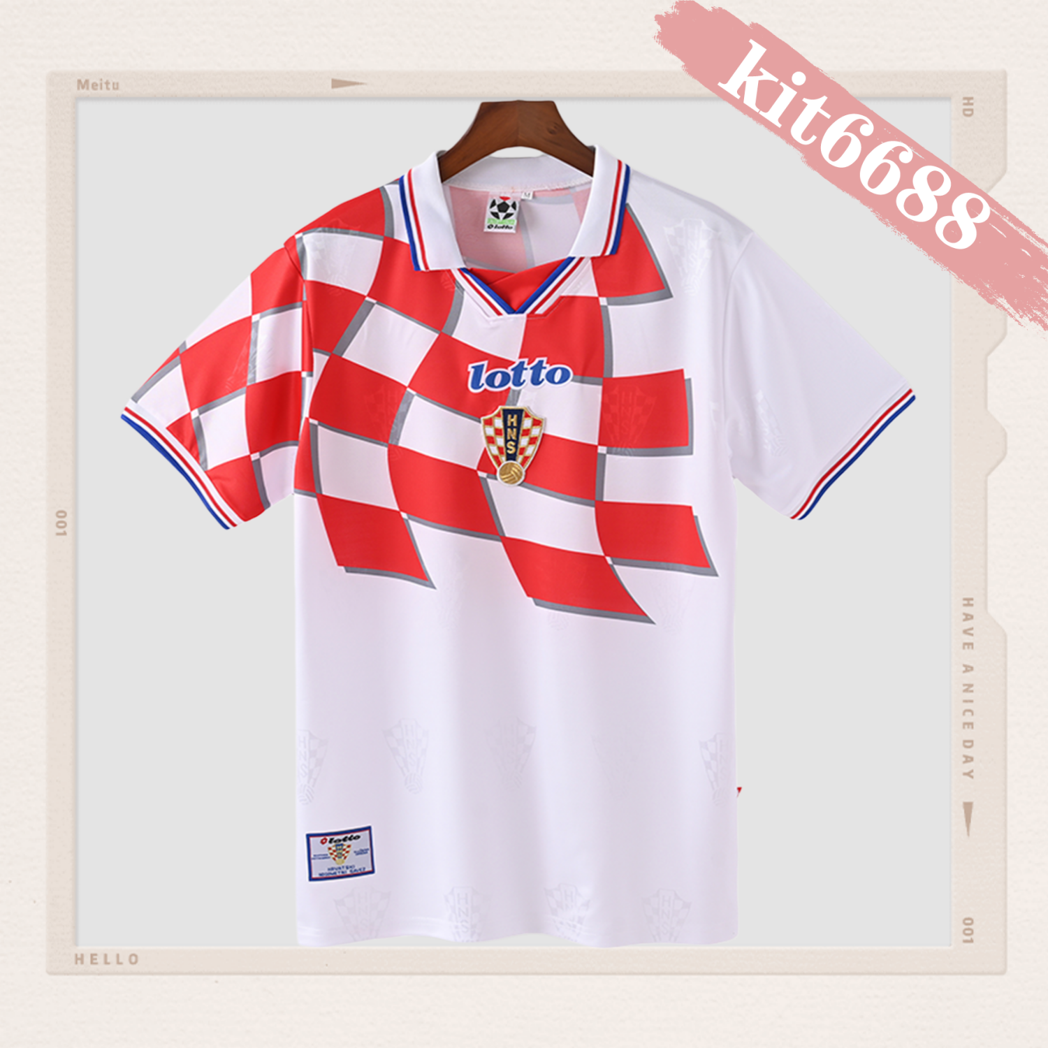 1998 Croatia home football shirt（Retro）