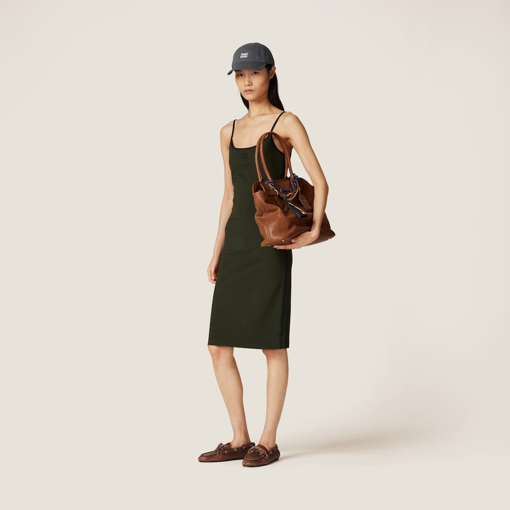 Stretch jersey midi-dress