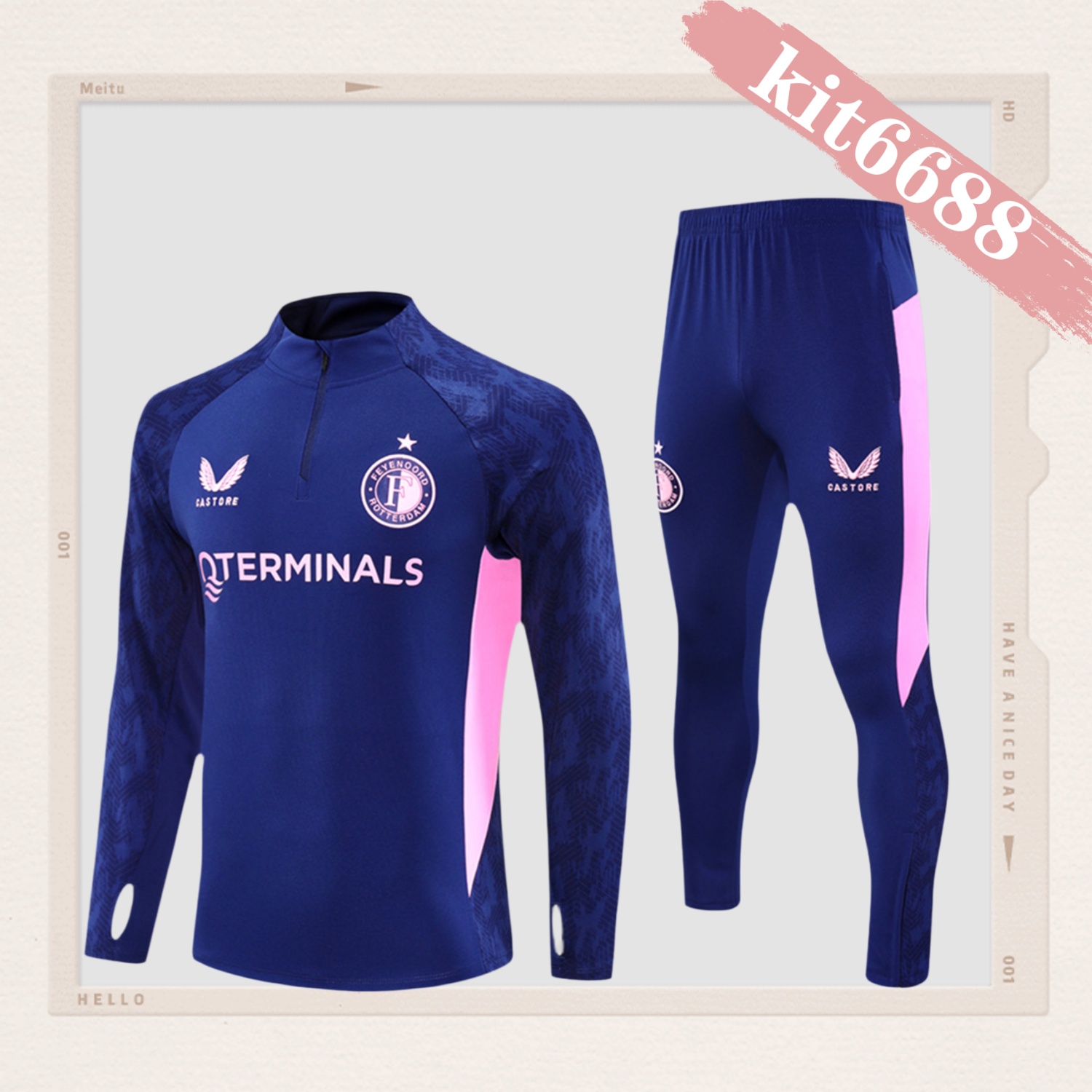 2025/2026 Feyenoord Adults Half-Zip Training Kits (Adult kit)