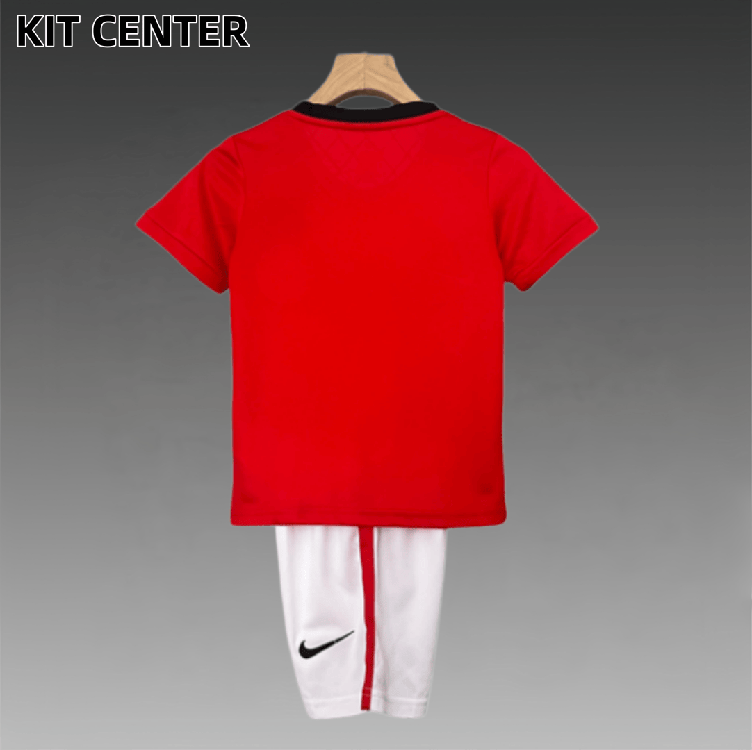 09/10 Manchester United home ground Retro Football Soccer Kids Kit