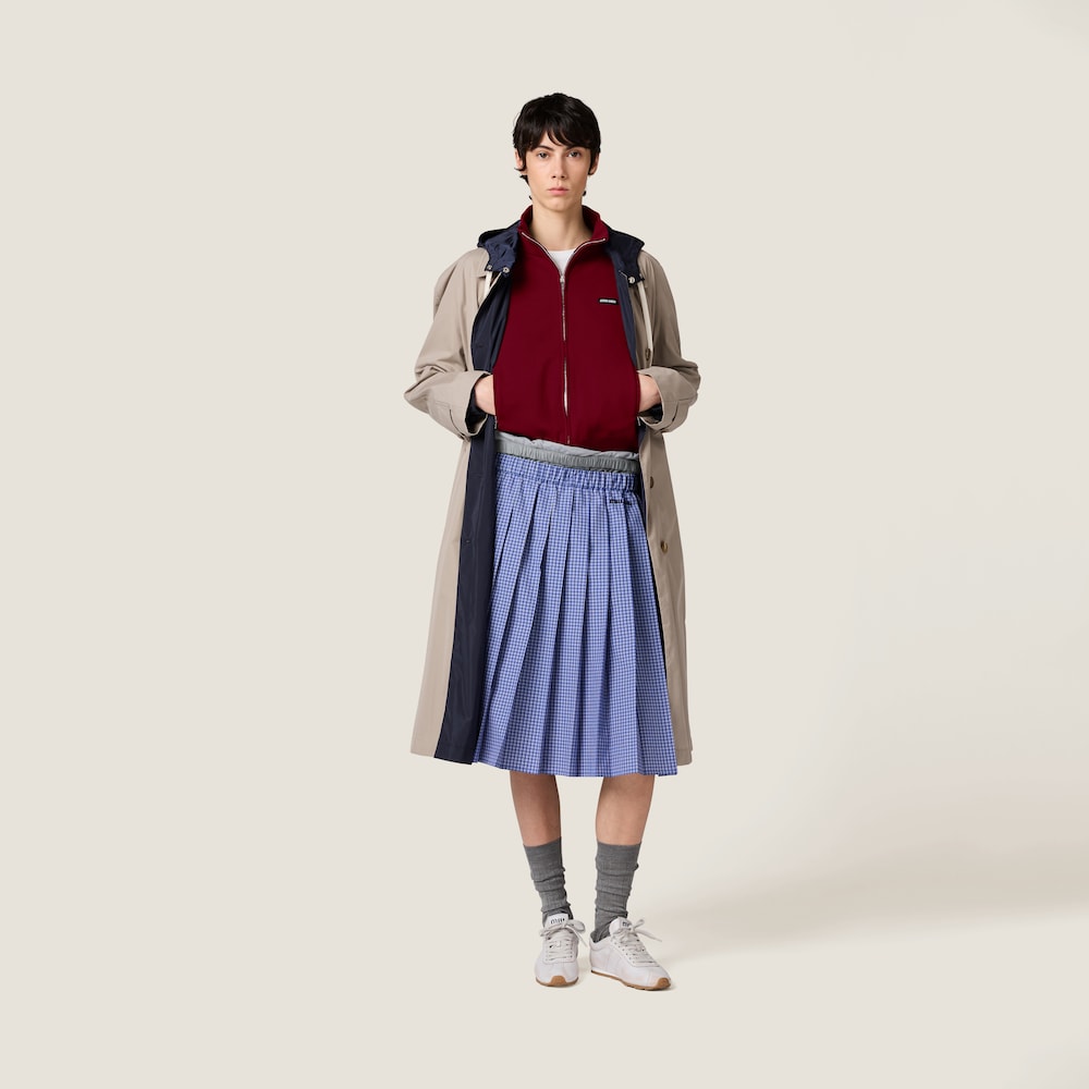 Technical yarn zipper cardigan