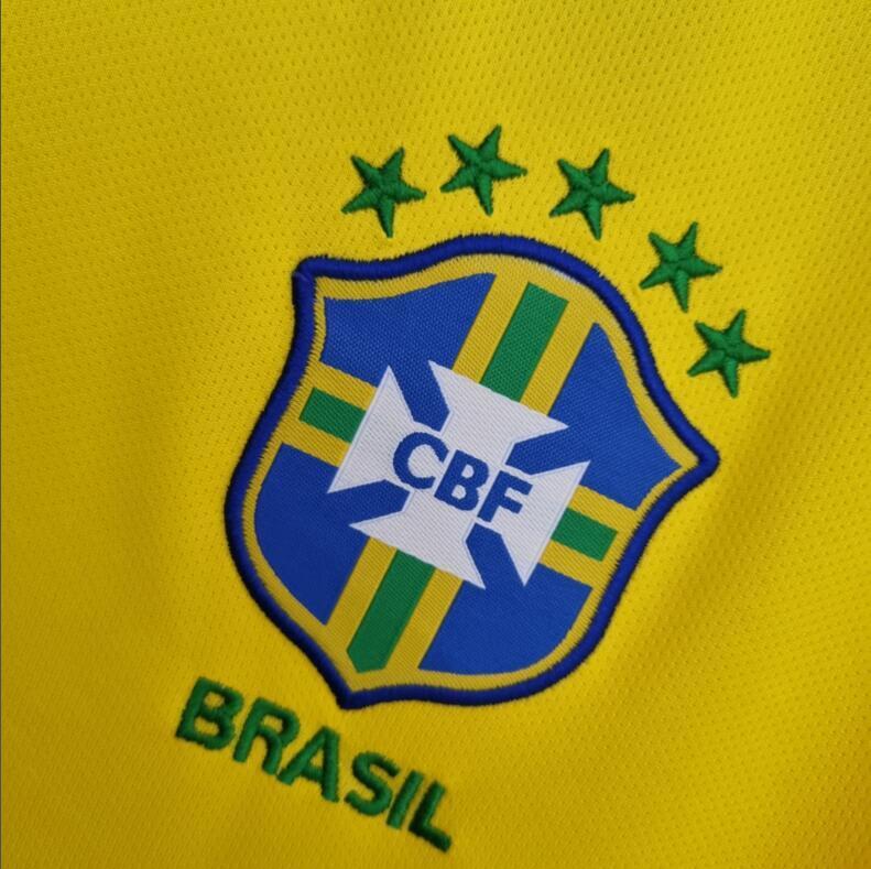 2018 Brazil Home Retro Football Shirt