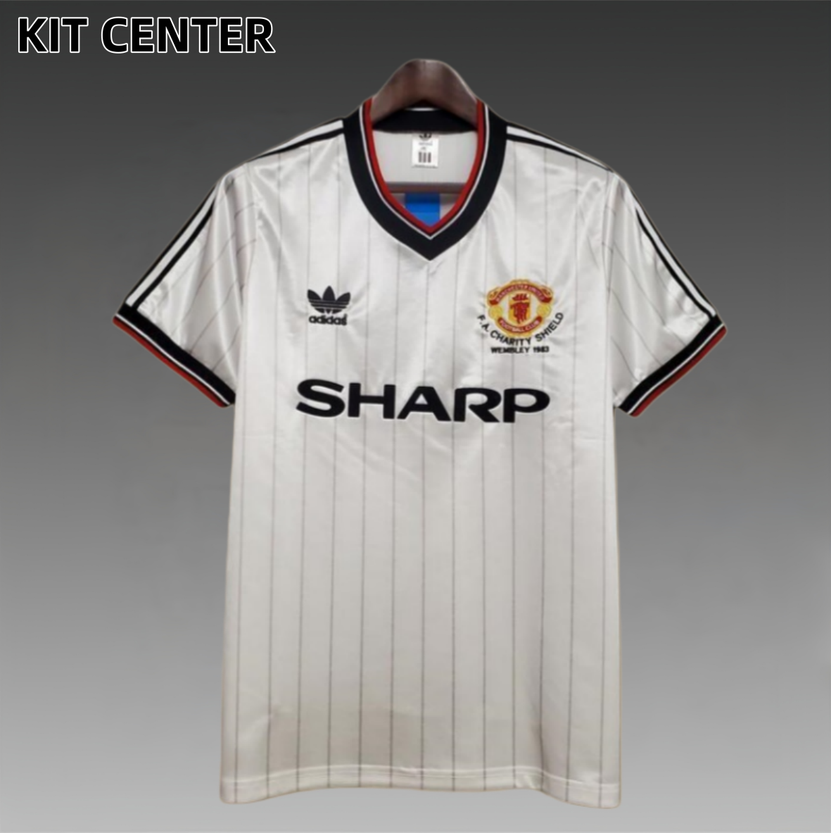 1983 Manchester United Away retro football jersey