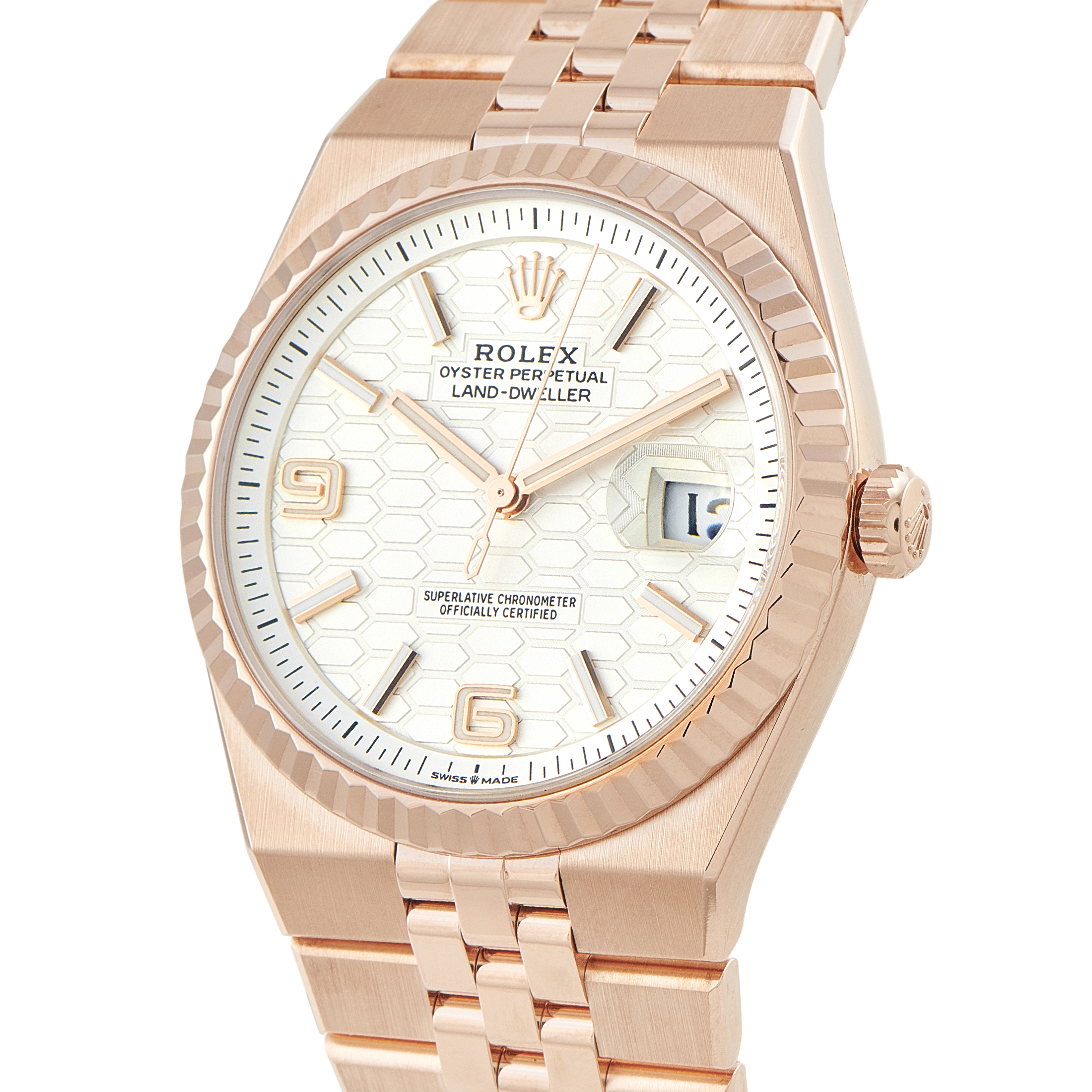 RolexLand-Dweller 40 Everose Gold Flat Jubilee Watch 127335