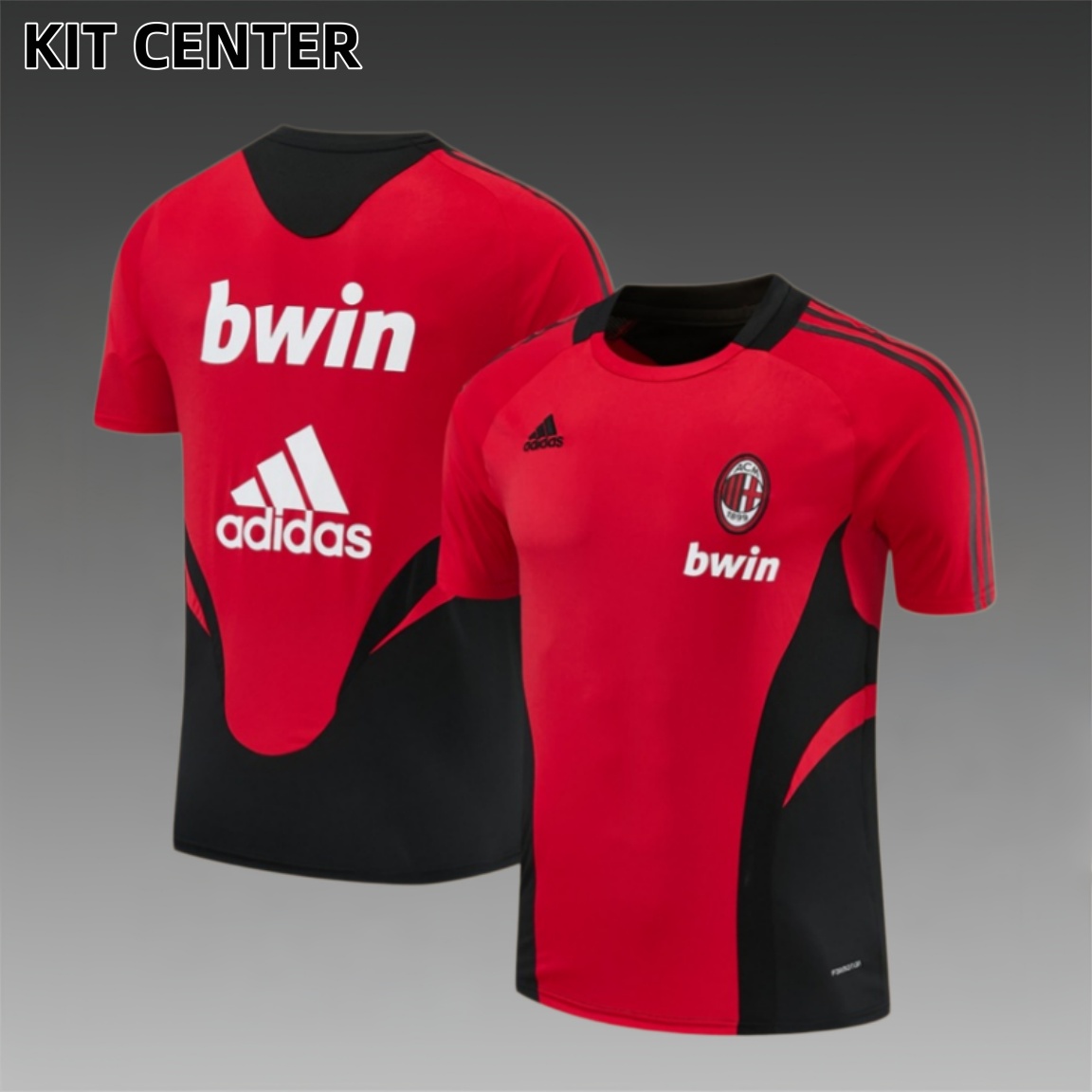 08/09 AC Milan retro training suit short sleeved football shirt