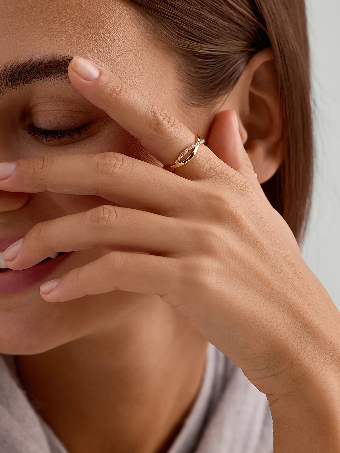 Silver Interweaving Infinity Ring