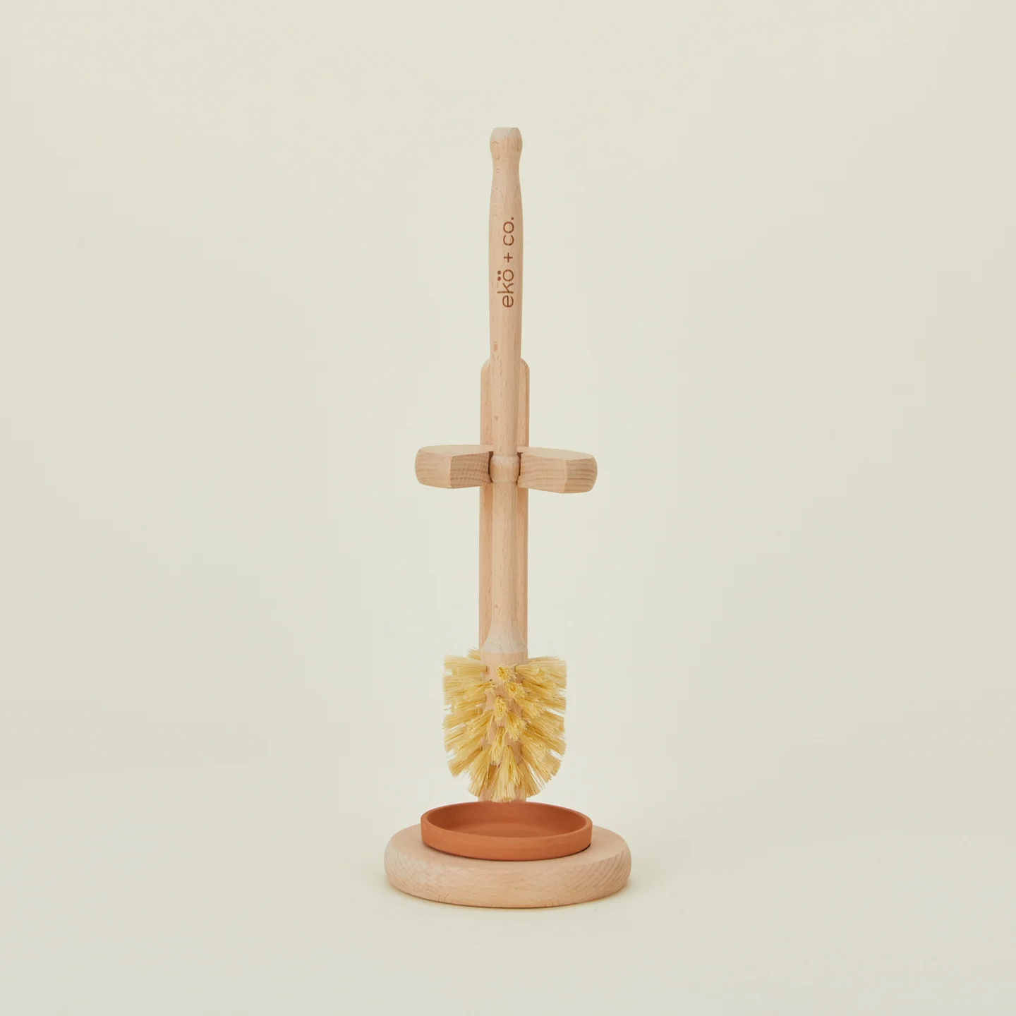 Wooden Toilet Brush with Stand