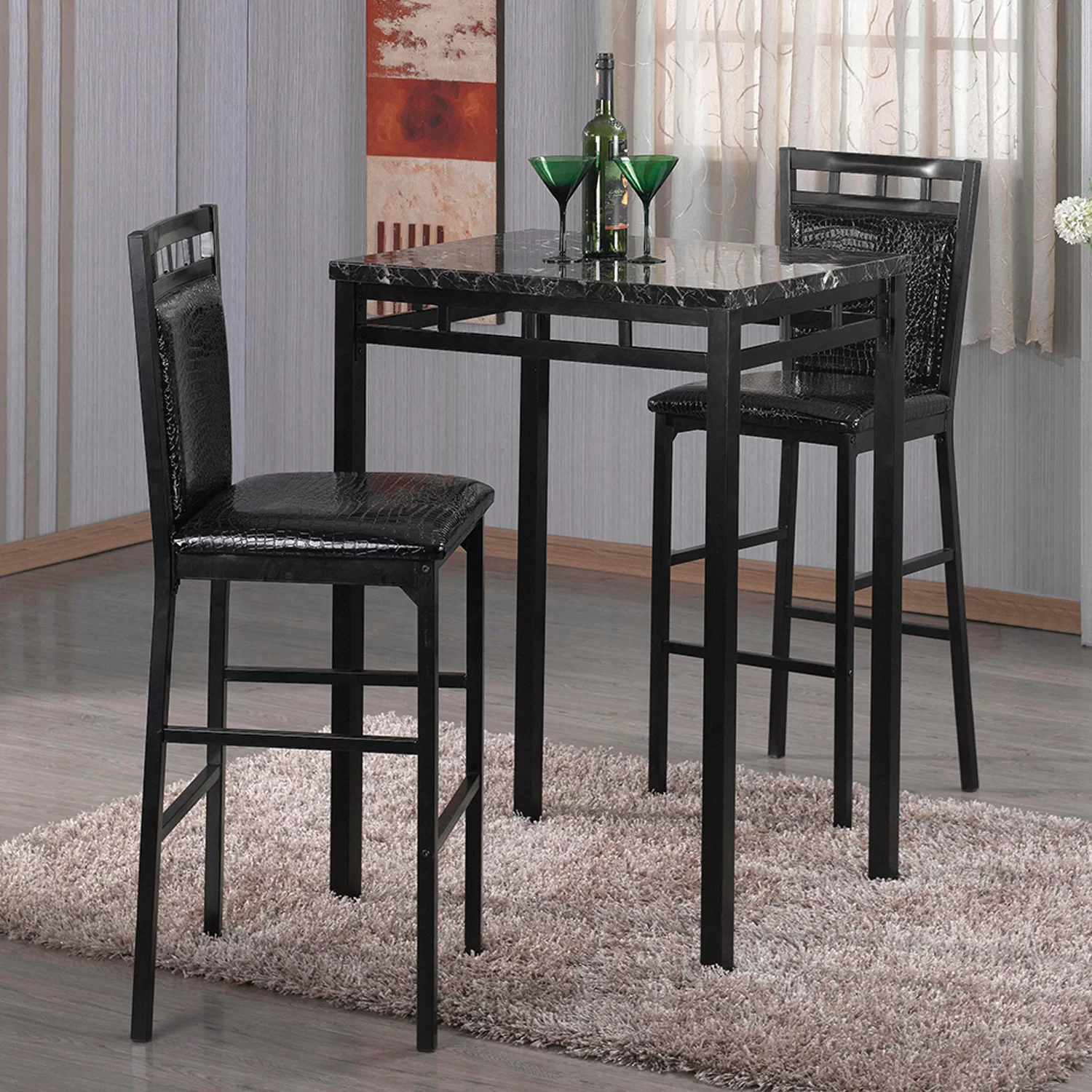 Kissner 2 - Person Bar Height Dining Set