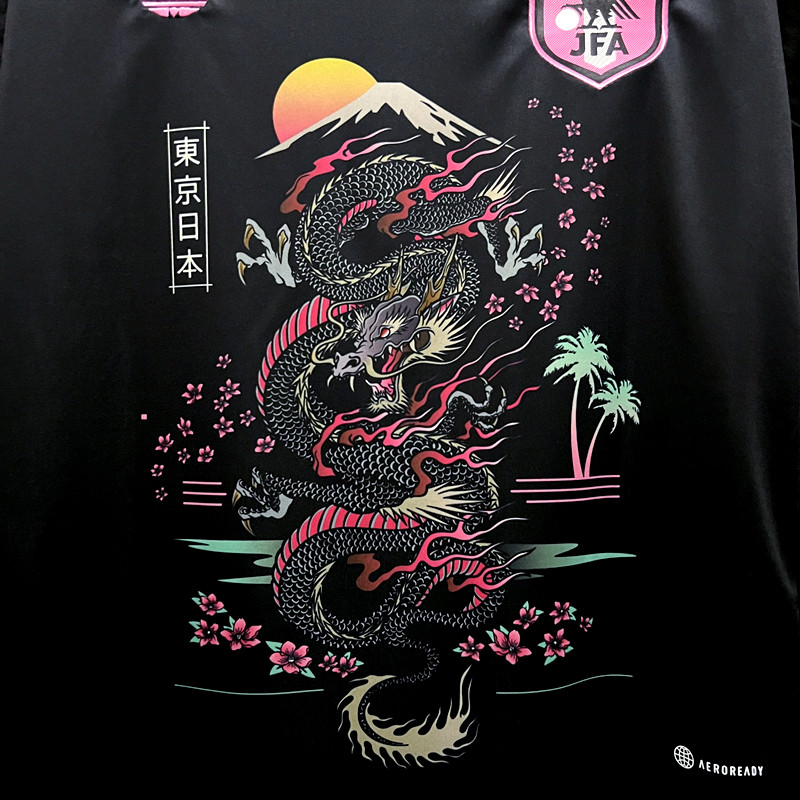 2023/2024 Japan Sakura Dragon Edition Black Football Shirt (Fan Edition)