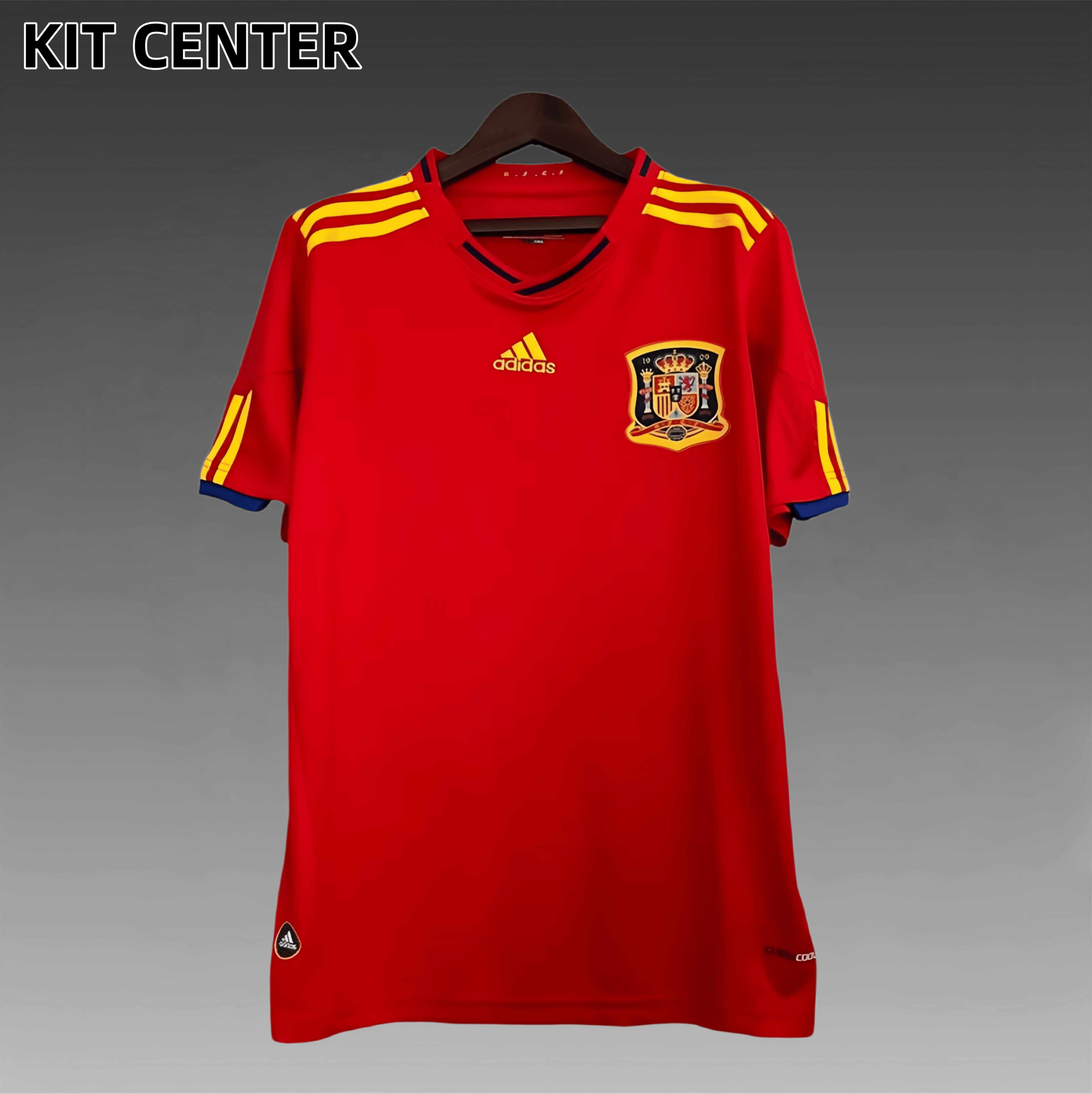 2010 Spain home Retro Football Shirt