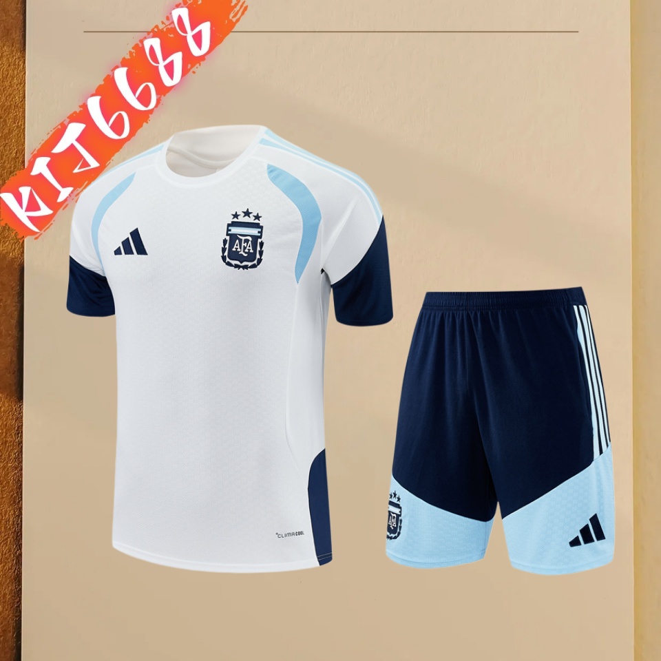 2026/2027 Argentina  Short Sleeve Training Suit (Adult & Kids  Kit)
