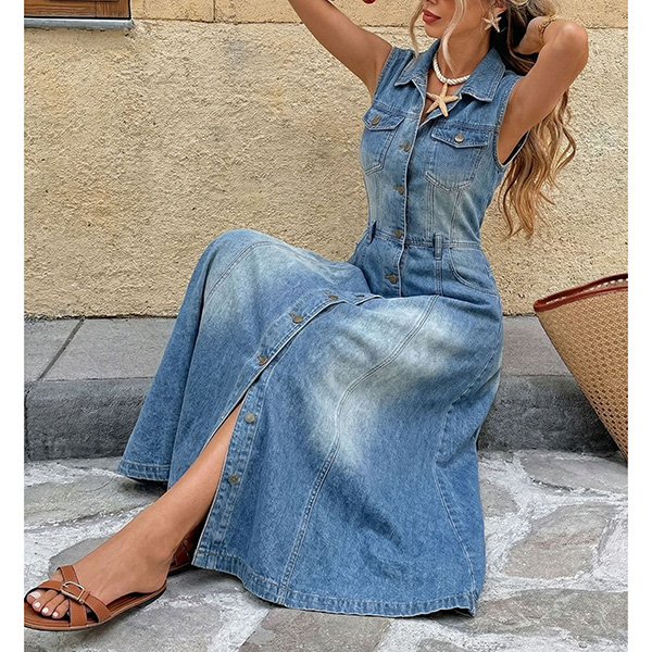 A-LIJN DENIM MIDIJURK