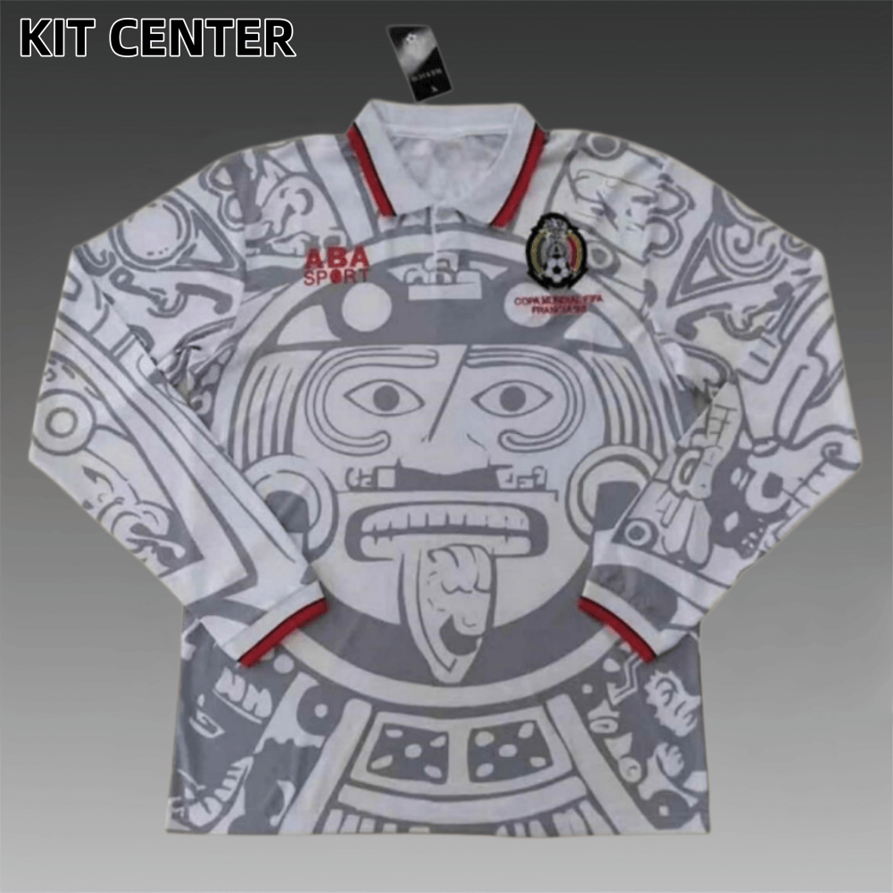 1998 Mexico Away Retro Long-Sleeve  Football Shirt