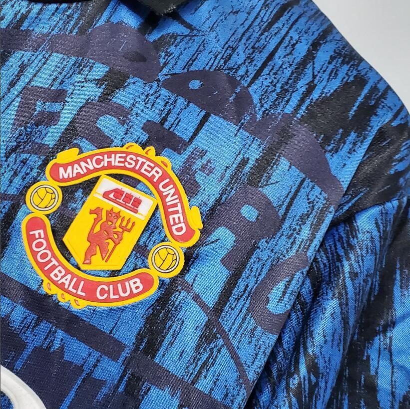 92/93 Manchester United Away  retro football jersey