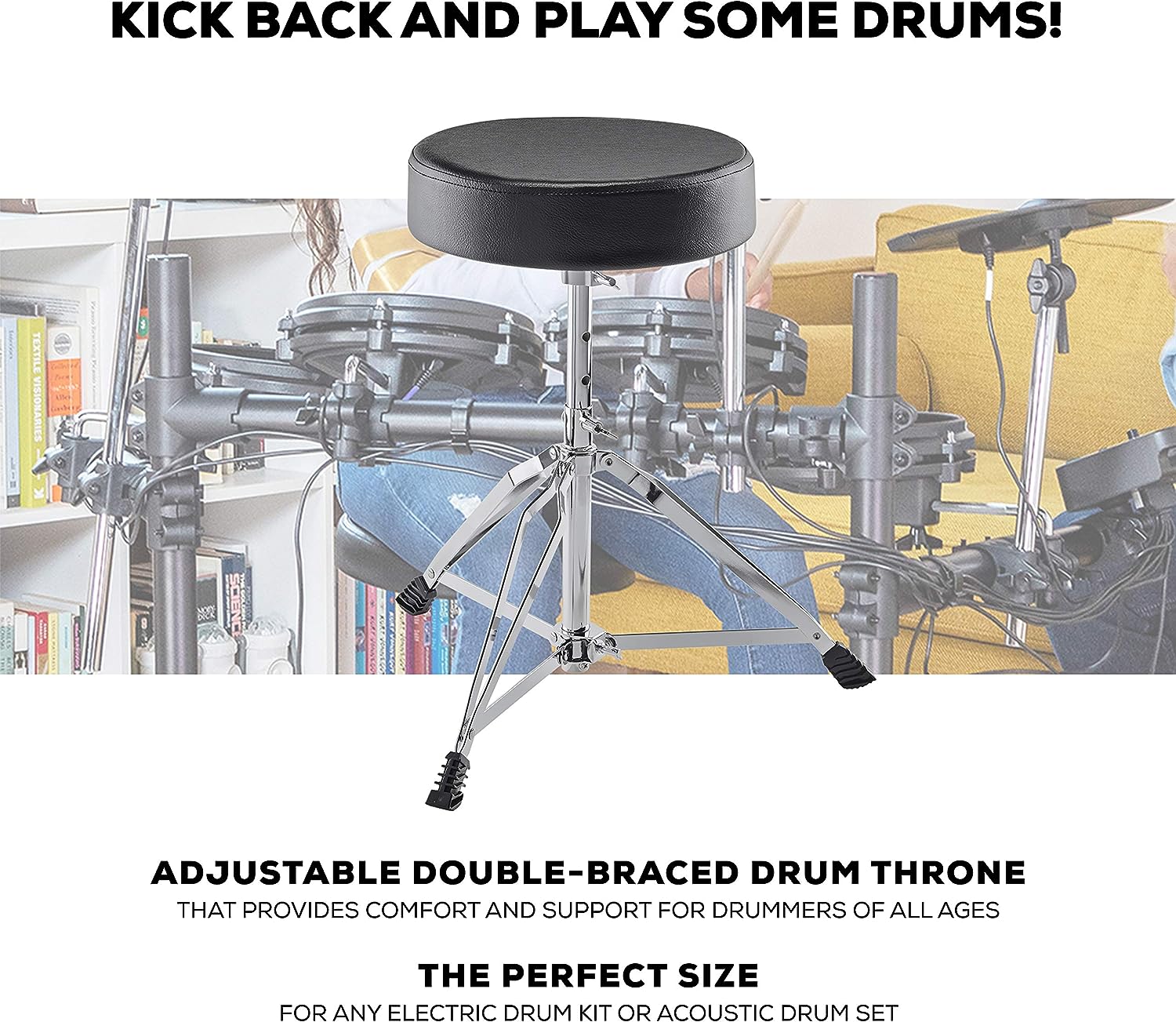 Alesis Nitro Max Kit Electric Drum Set with Quiet Mesh Pads, 10