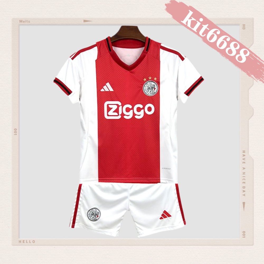 2025/2026 Ajax Home Football Shirt（Kids Kit socks）