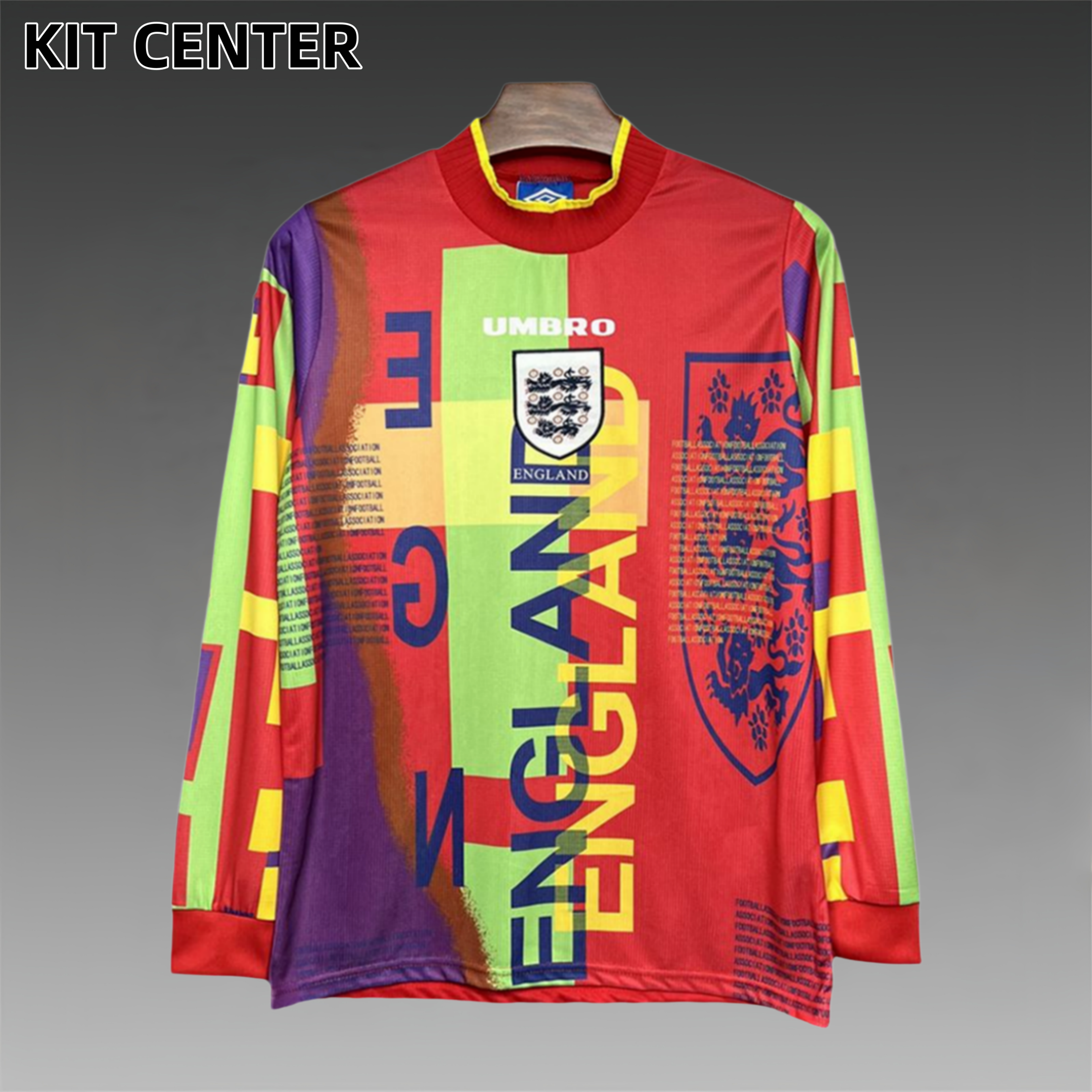 1995/1996 England Goalkeeper Retro Long Sleeved Football Shirt