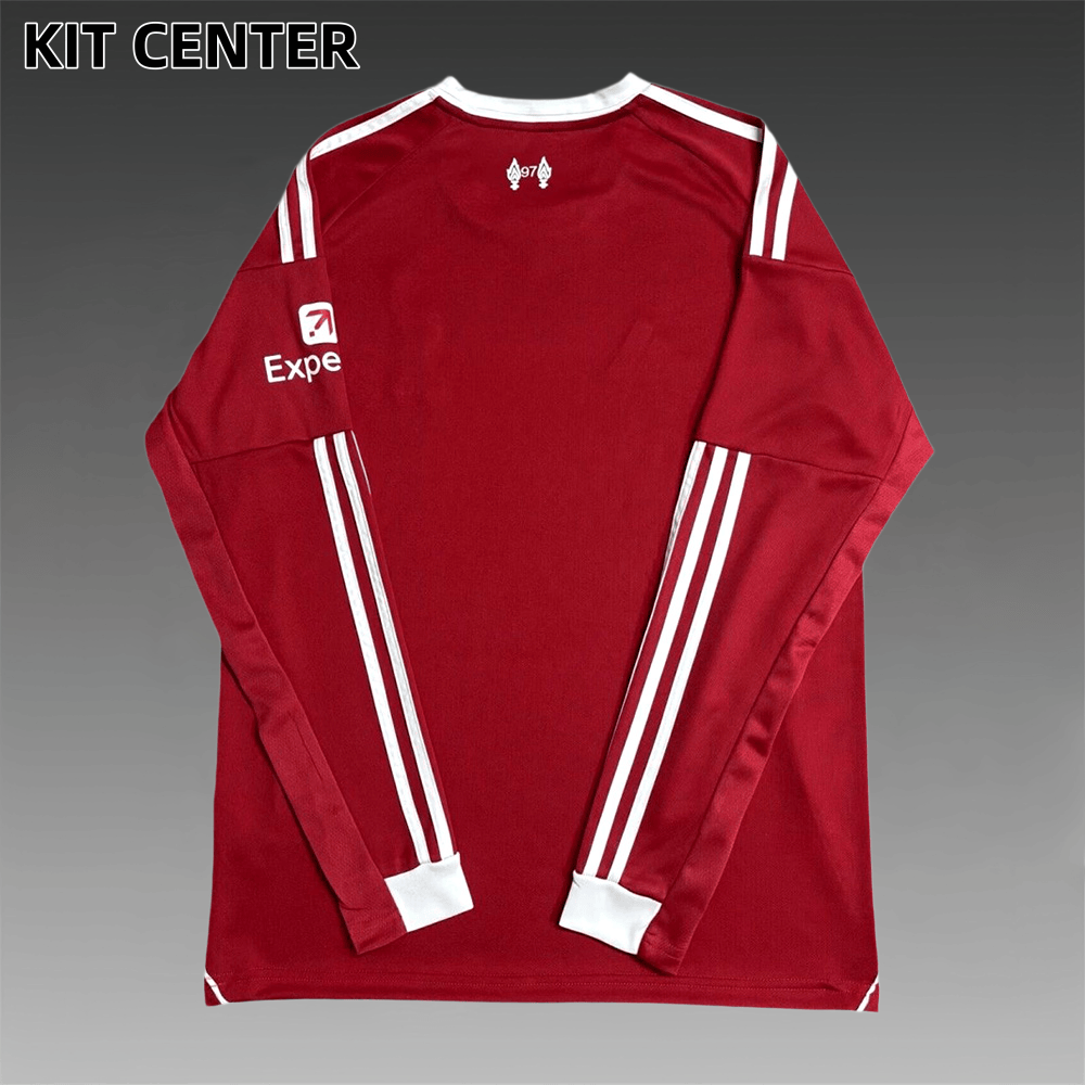 2025/2026 Liverpool FC Home Long Sleeve Football Shirt (Fans)