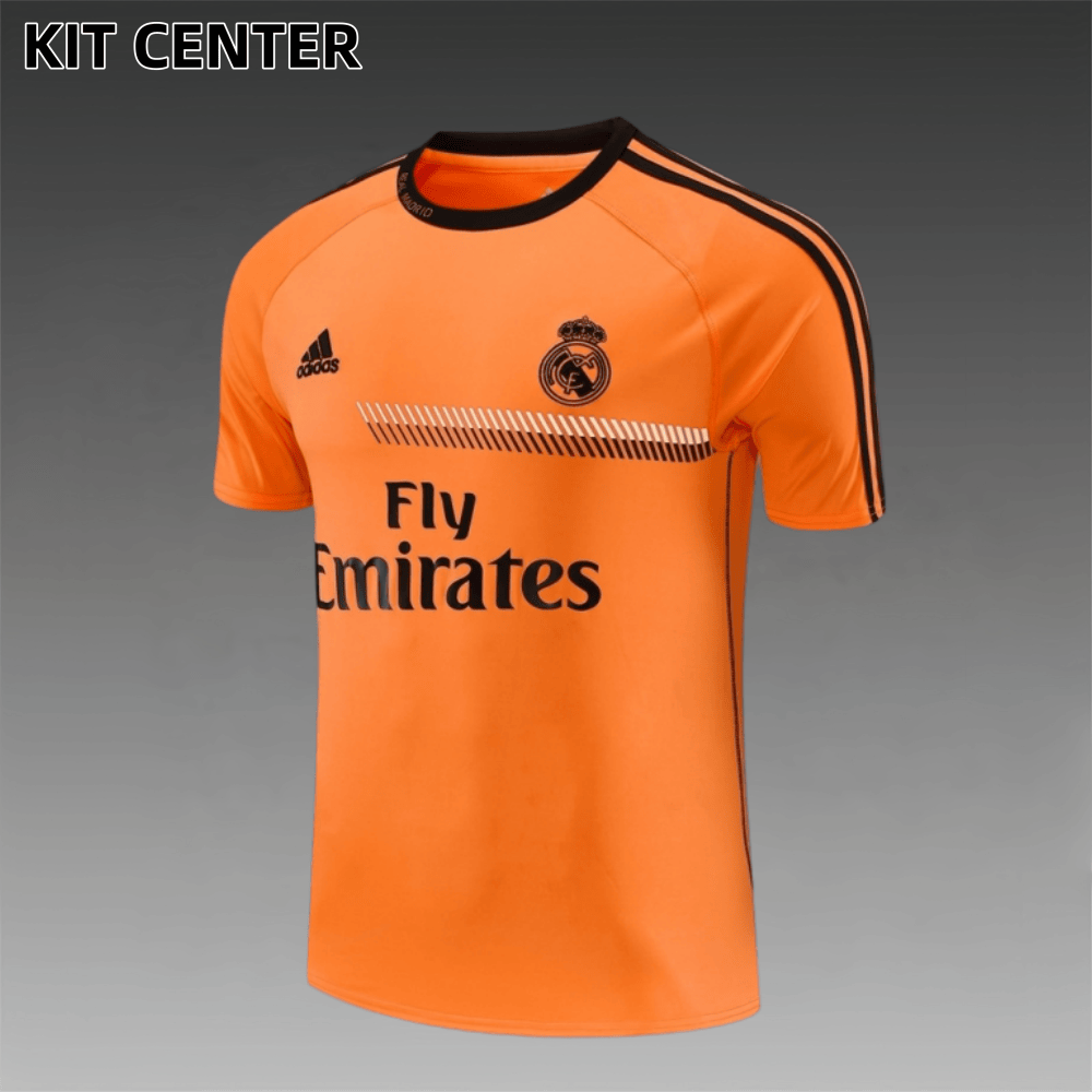 13/14 Real Madrid Retro Training Uniform short sleeves- Sleeve Football Shirt