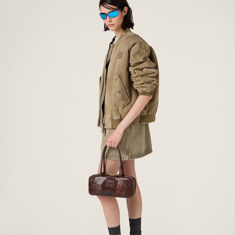 Beau  leather patchwork bag