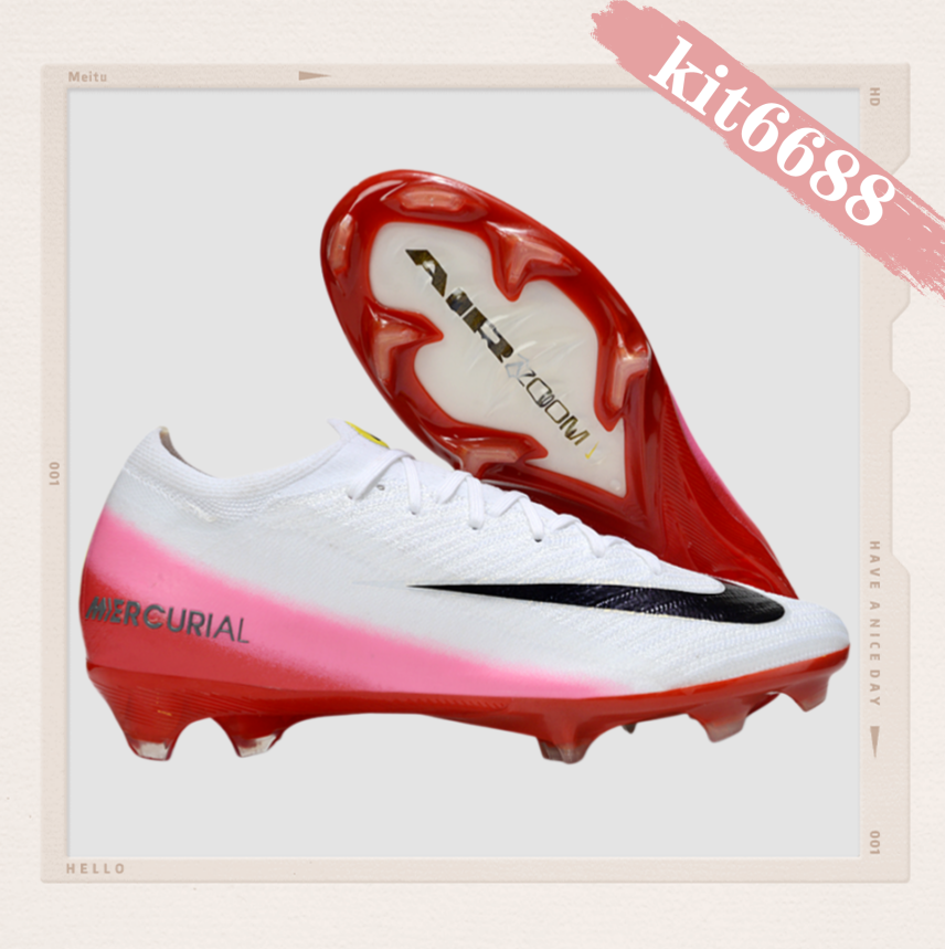 Nike Air Zoom Mercurial Vapor 16 Elite FG Fear Nothing - White/University Red/Dark Obsidian