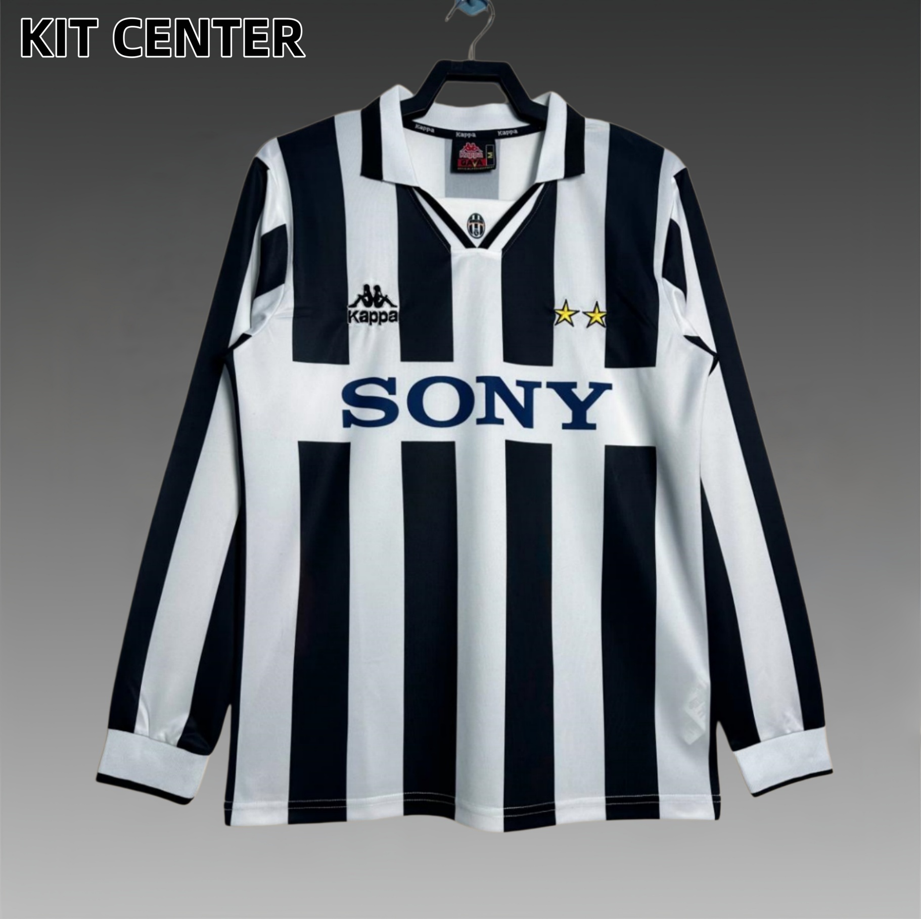 1995/1997 Juventus home  long sleeves Retro Football Shirt