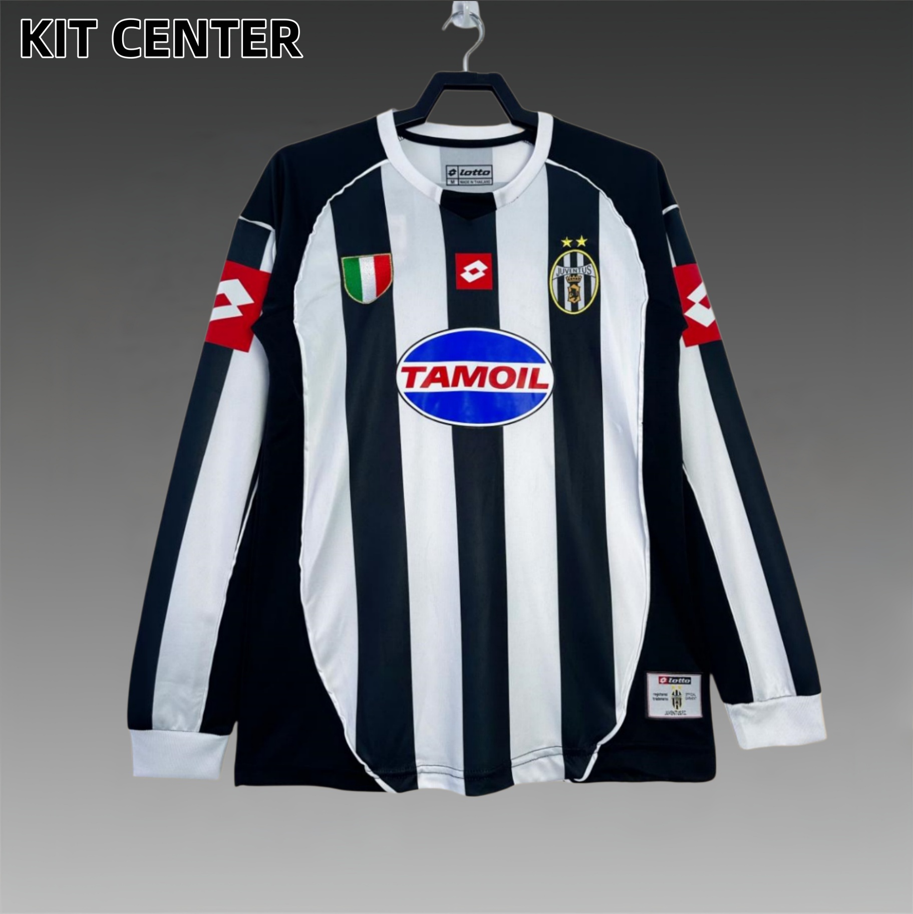 2002/2003 Juventus home  long sleeves Retro Football Shirt