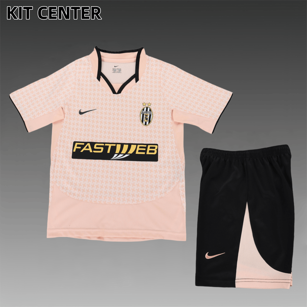 2003/2004 Juventus Third Away Retro Football Shirt Kids Kit