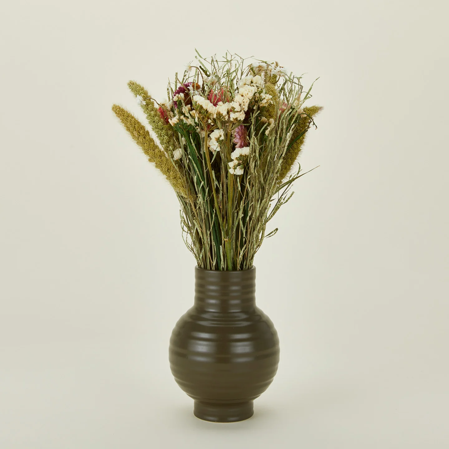 Dried Floral Bouquet - Pink Strawflower