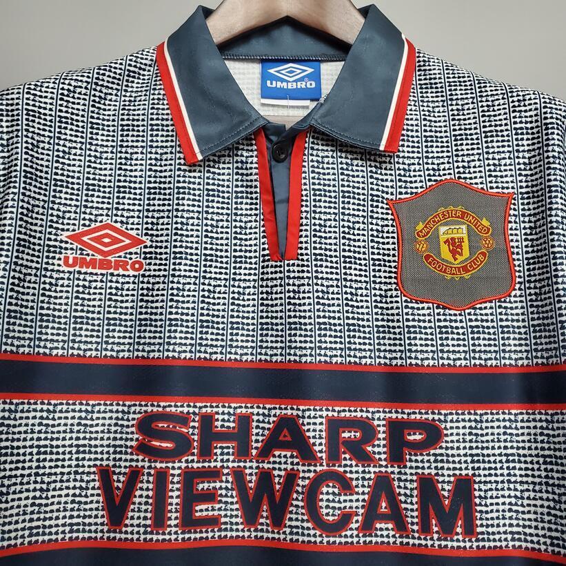 95/96 Manchester United Away retro football jersey
