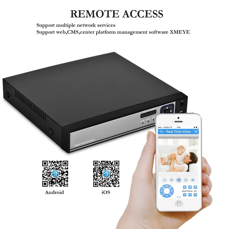 Gadinan 4K 8MP 4/8CH POE NVR Face Detection Network Video Recorder H.265+ 24/7 Recording IP Camera P2P System iCSee XMEye