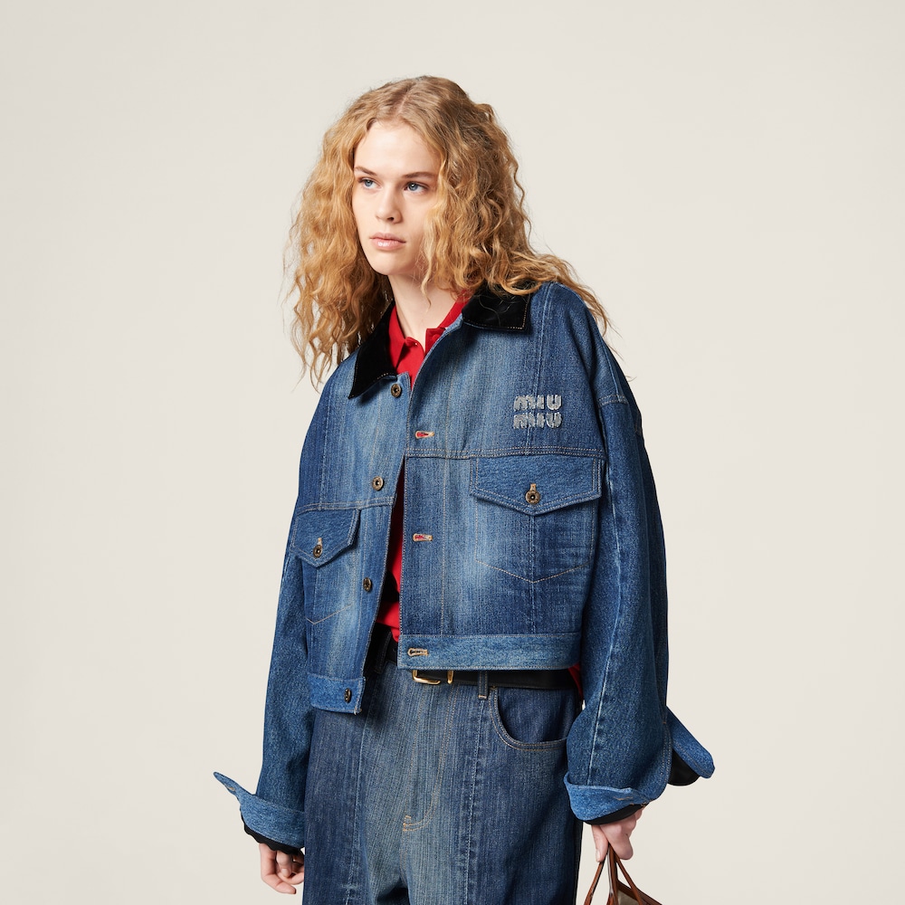 Denim trucker jacket