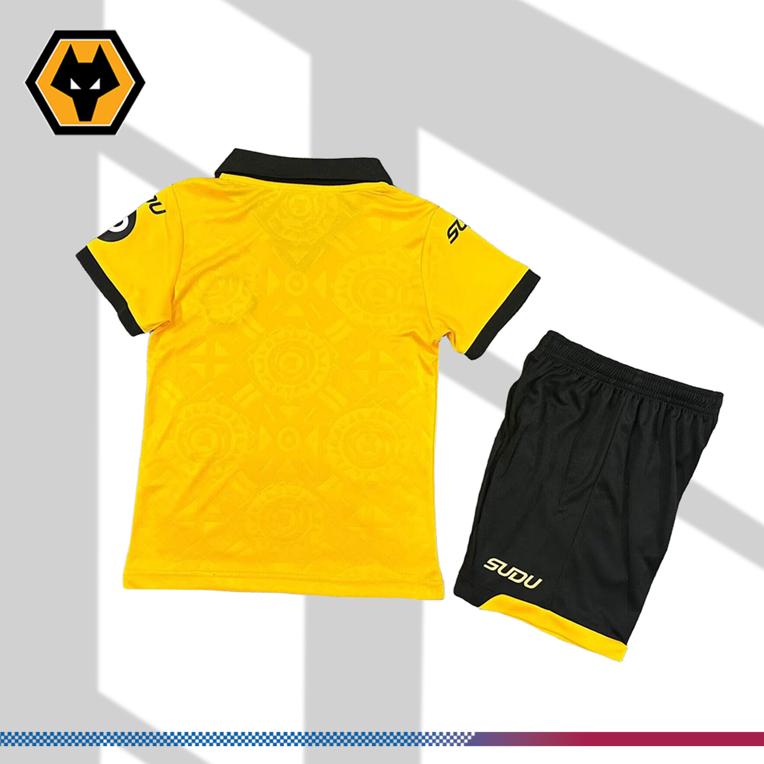2025/2026 Wolves Home Football Shirt (Kids suit socks)