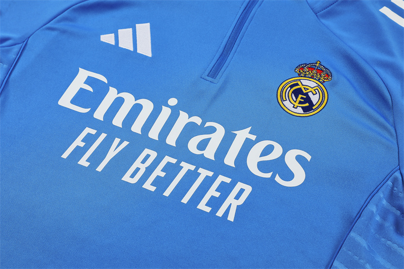 2025/2026 Real Madrid Kids Half Zip Training Kit (Kids Kit)