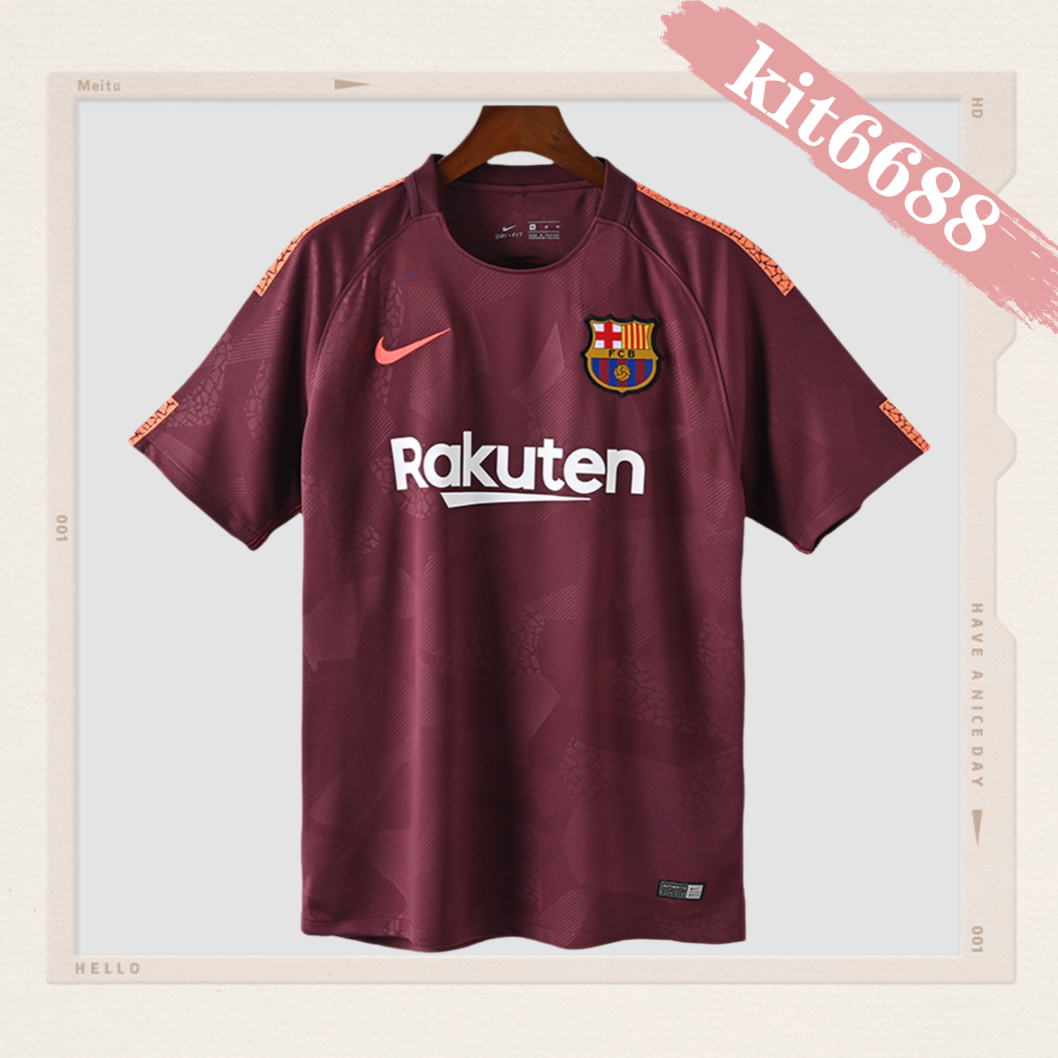 2017/2018 Barcelona Second Away Retro Football Jersey