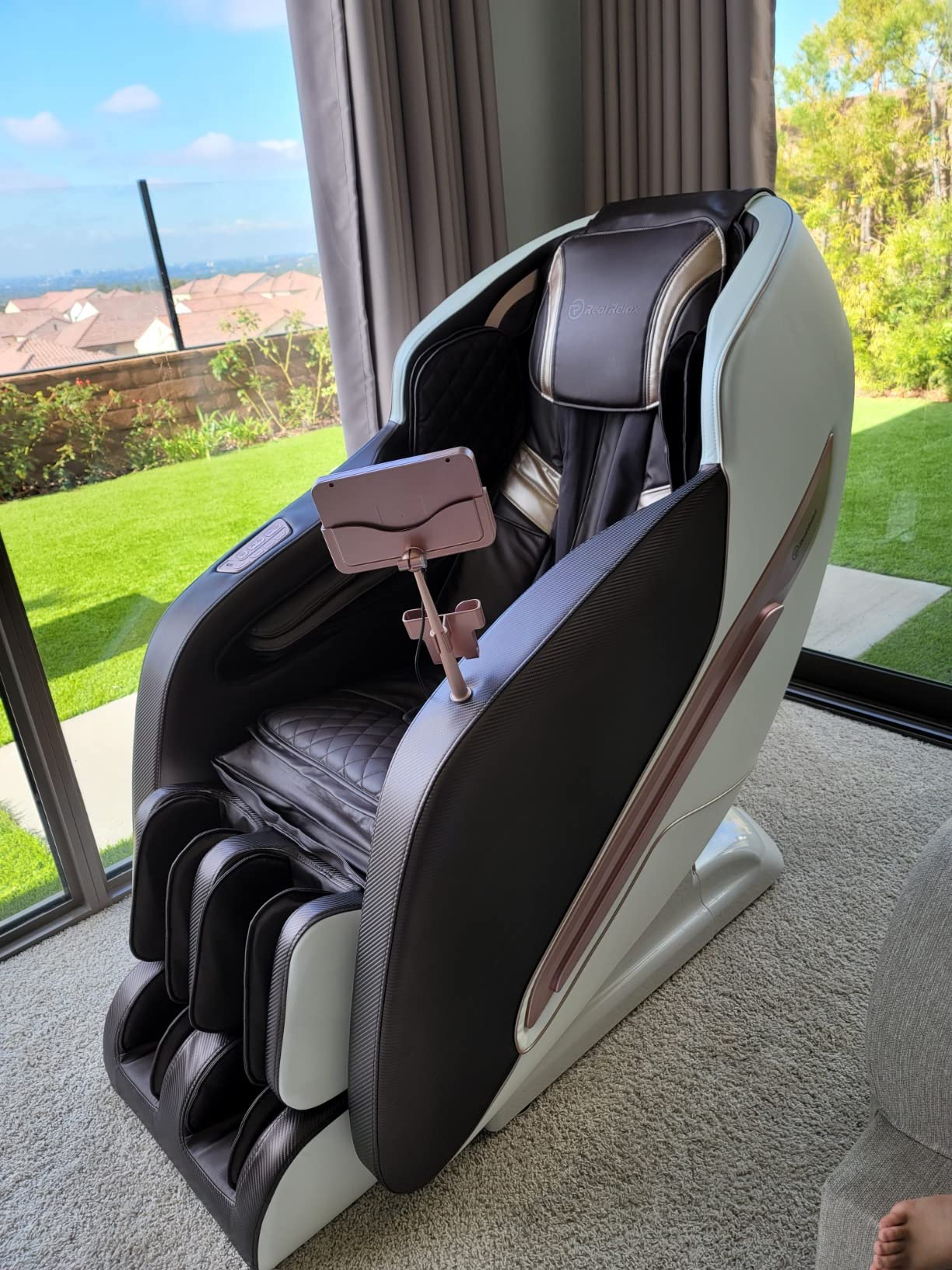 Real Relax Massage Chair, Zero Gravity SL Track Massage Chair, Full Body Shiatsu Massage Recliner