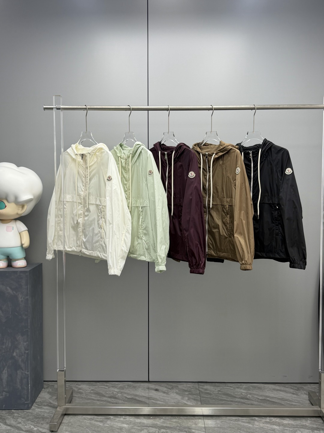Moncler 2026 Autumn Winter Women's Jackets Polyester Hooded Tassel Zipper Casual Slim Woman's Coats MKDFWJ26012