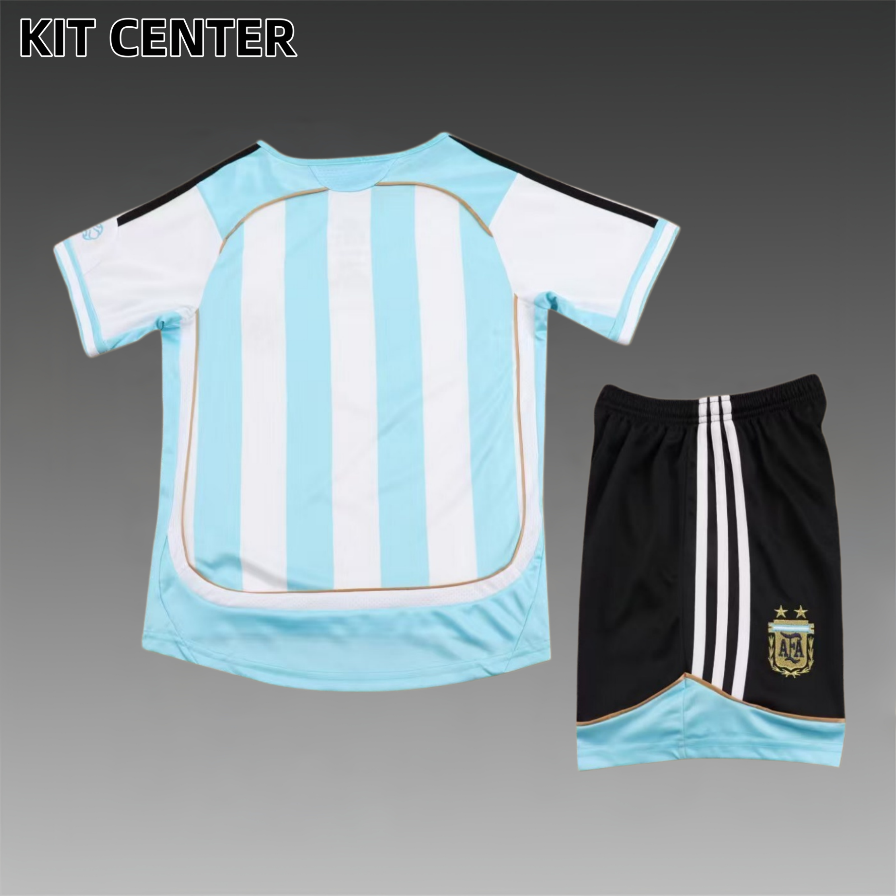 2006 Argentina home Retro  Football Shirt ( Kids Kit )