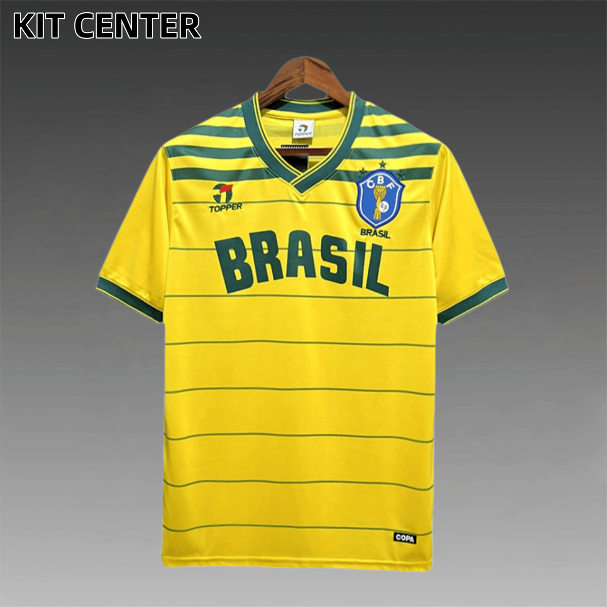 1984 Brazil Home Retro Football Shirt