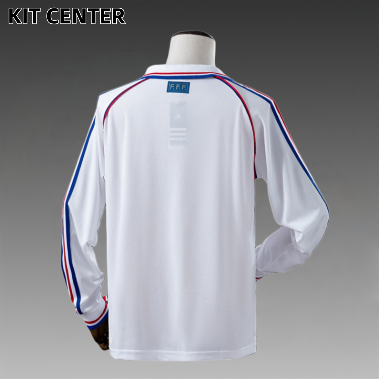 1998 France Away Long Sleeve Retro Football Shirt