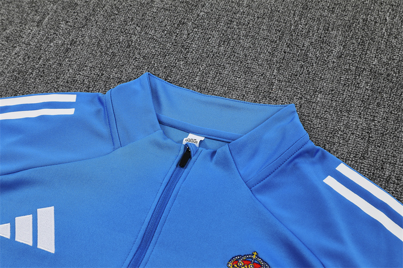 2025/2026 Real Madrid Kids Half Zip Training Kit (Kids Kit)